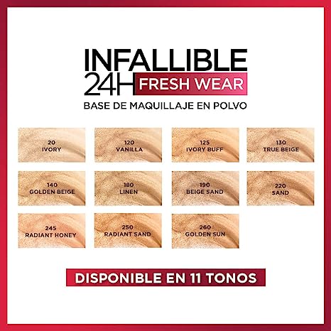 Base Maquillaje en Polvo Infallible 24 H Loreal - Image 8