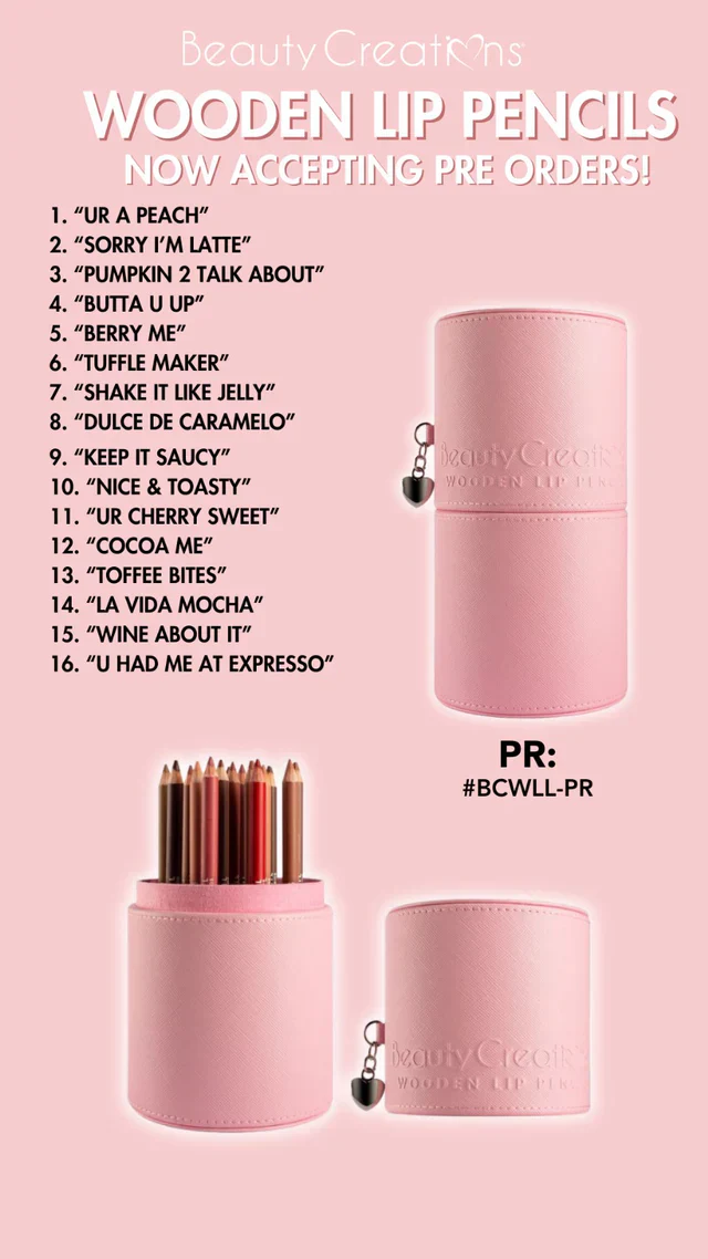 Beauty Creations Wooden Lápiz de labios - Image 6