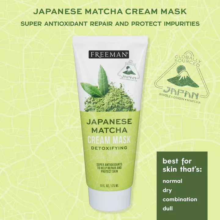 Freeman	Exotic Blends Detoxifying Japanese Matcha Cream Facial Mask - Image 5