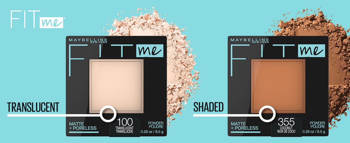 Maquillaje en Polvo Facial Compacto Sin Poros + Fit Me Matte Maybelline - Image 22