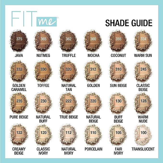 Maquillaje en Polvo Facial Compacto Sin Poros + Fit Me Matte Maybelline - Image 3