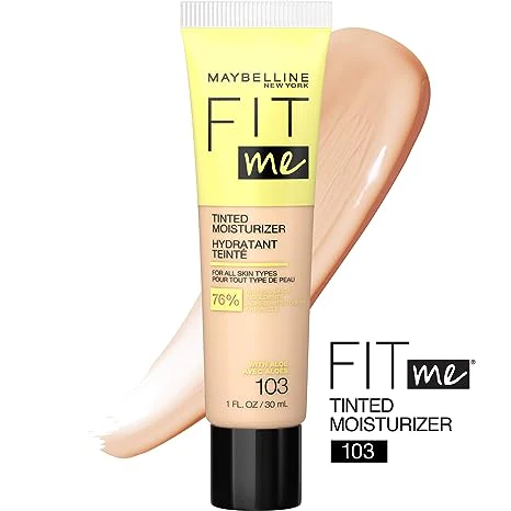 Maybelline Fit Me Crema hidratante tintada, cobertura natural, maquillaje facial - Image 11