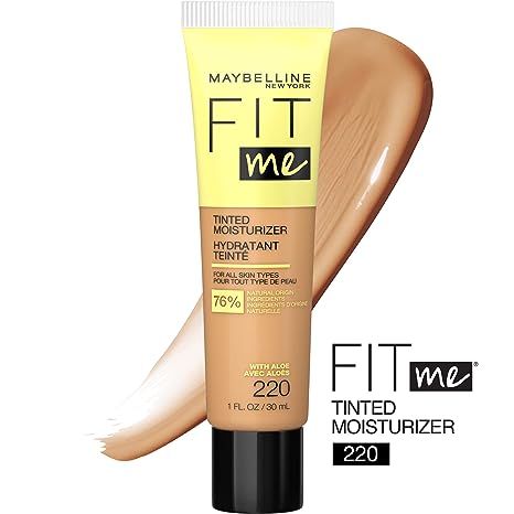 Maybelline Fit Me Crema hidratante tintada, cobertura natural, maquillaje facial - Image 9