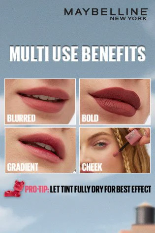 Maybelline Tinte labial mate de larga duración Super Stay Teddy Tint - Image 9