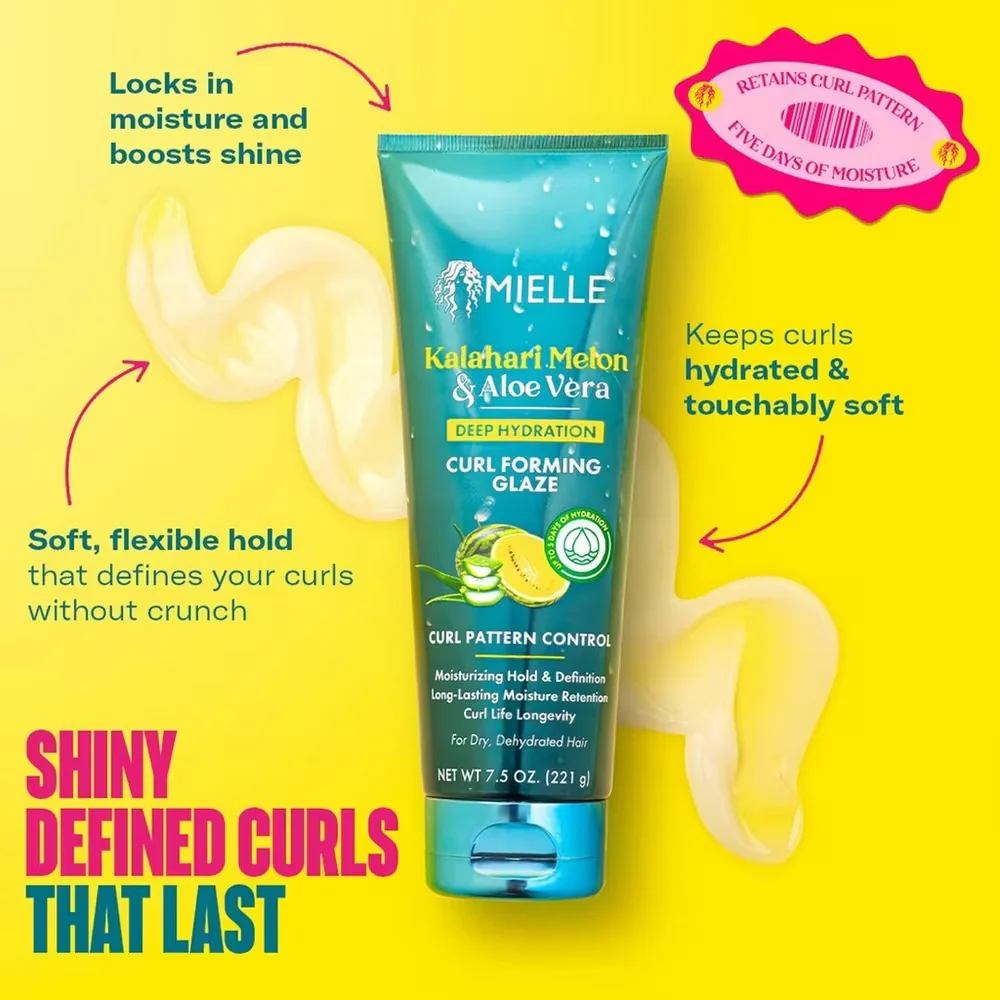 Mielle Glaseado hidratante profundo para dar forma a los rizos con melón de Kalahari y aloe vera - Image 8
