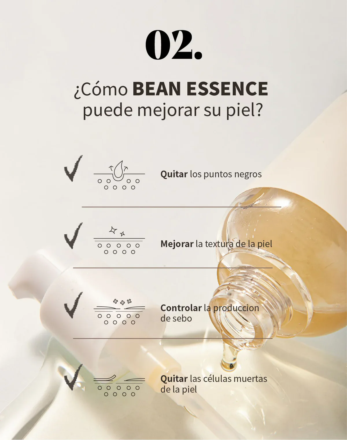 Mixsoon Bean Essence Esencia Exfoliante e Hidratante 30ml mini - Image 6