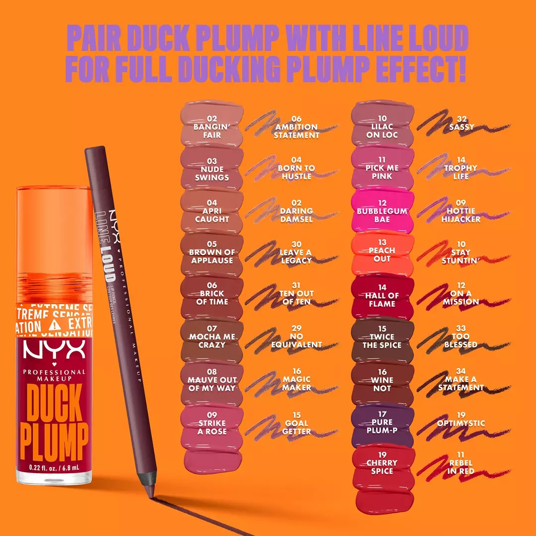 NYX Brillo voluminizador de labios con alto contenido de pigmento Duck Plump - Image 11