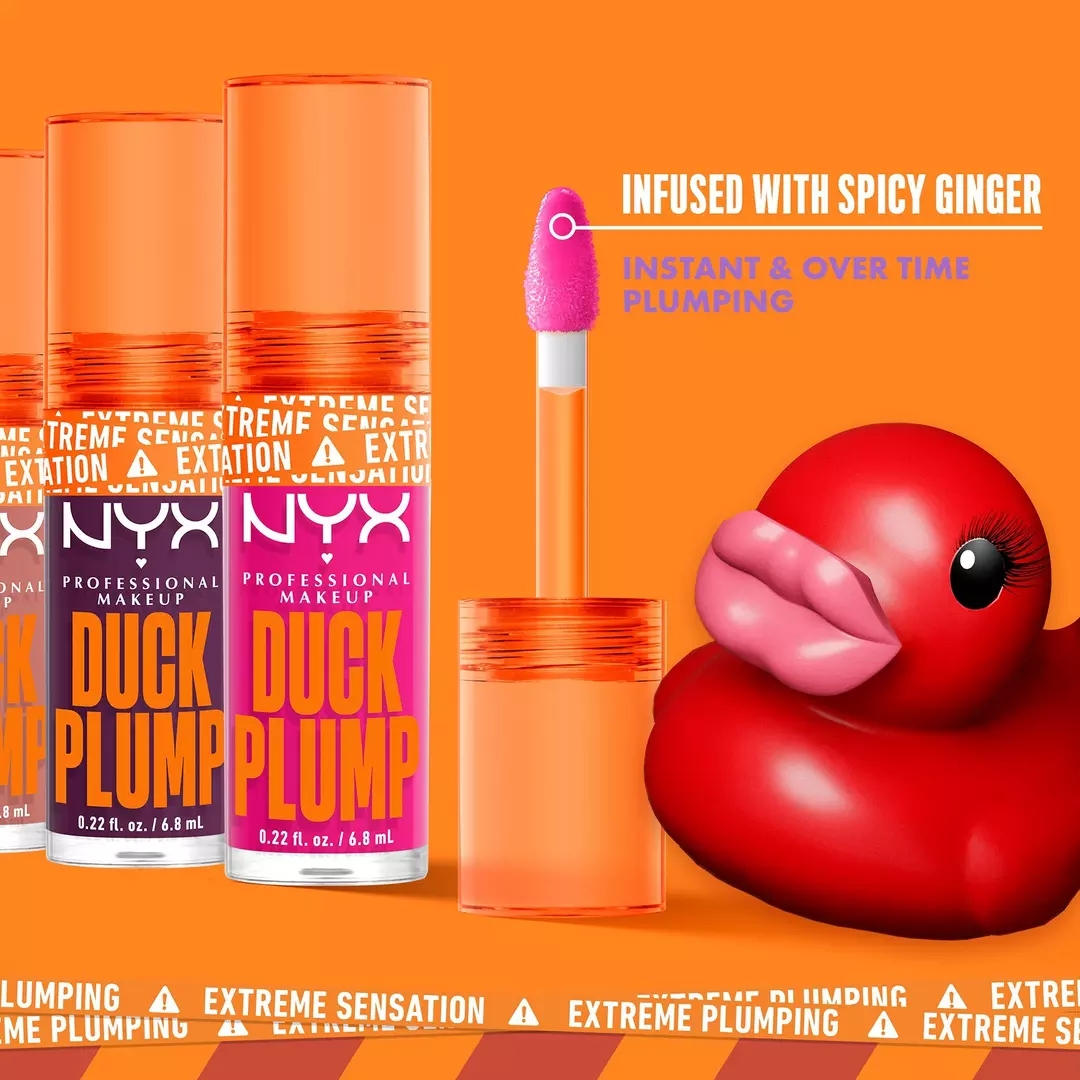 NYX Brillo voluminizador de labios con alto contenido de pigmento Duck Plump - Image 12