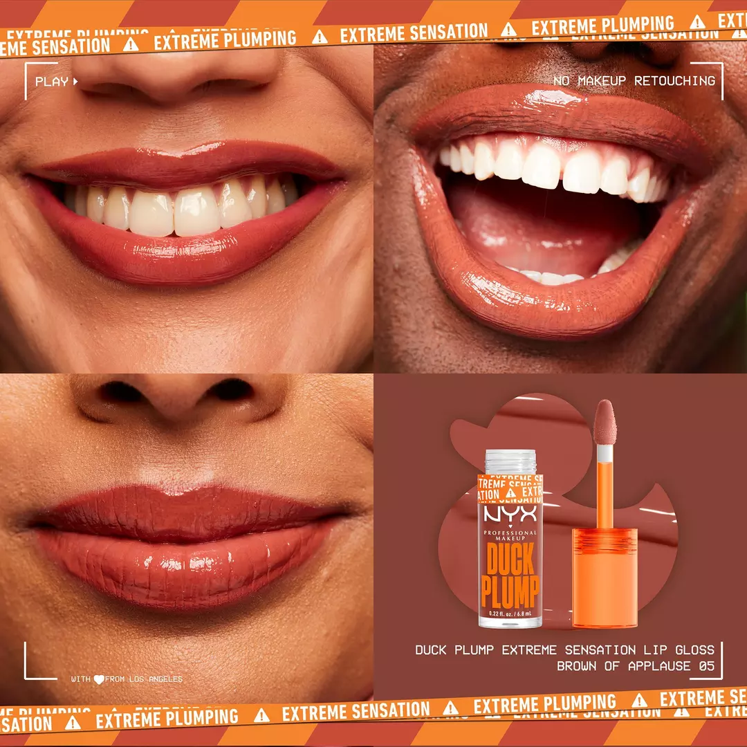 NYX Brillo voluminizador de labios con alto contenido de pigmento Duck Plump - Image 15