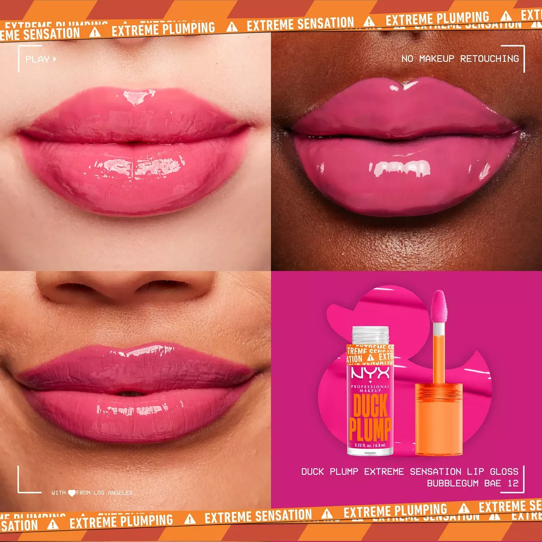 NYX Brillo voluminizador de labios con alto contenido de pigmento Duck Plump - Image 17