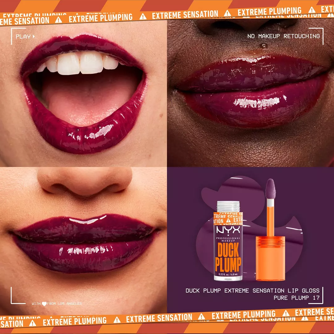 NYX Brillo voluminizador de labios con alto contenido de pigmento Duck Plump - Image 7