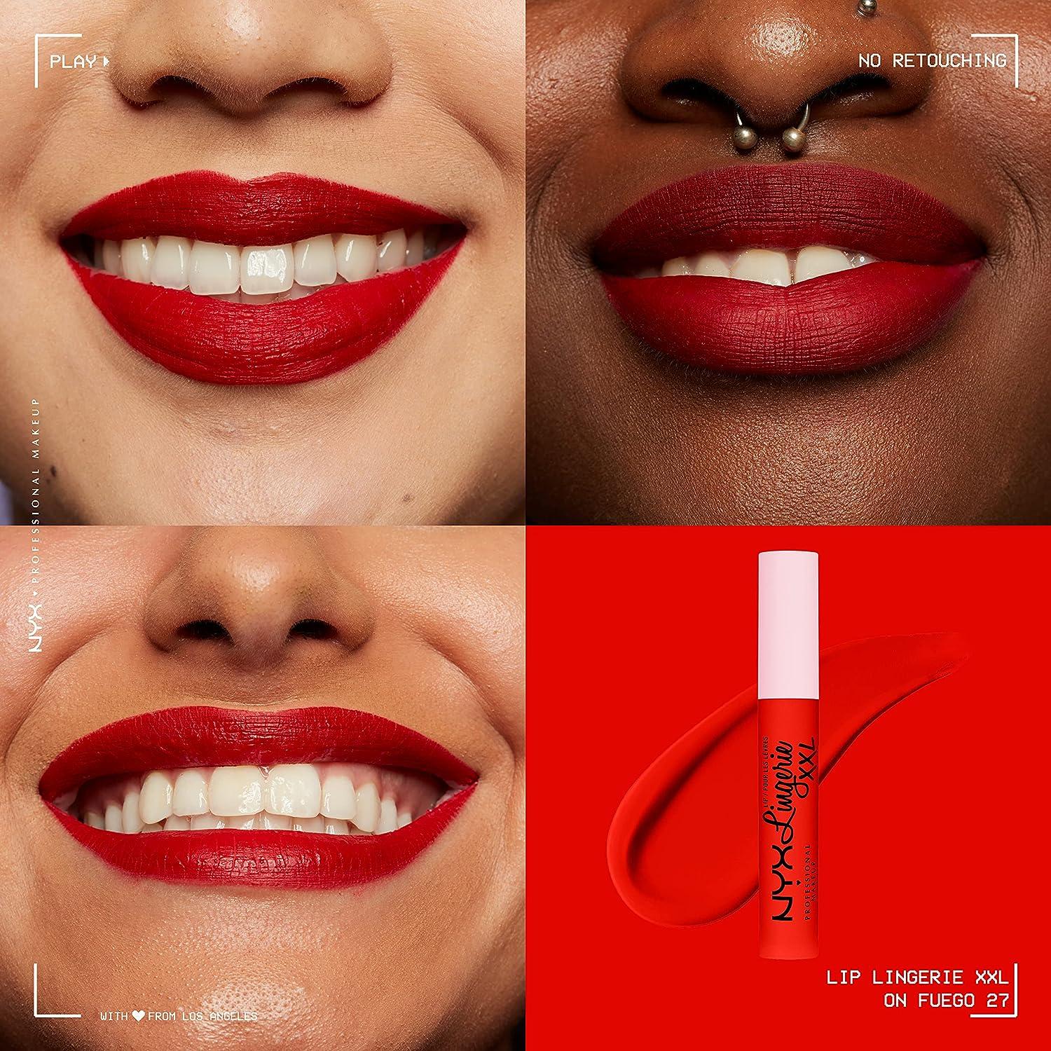 NYX Professional Makeup Lip Lingerie XXL Smooth Matte Liquid Lipstick - 16hr Longwear - Image 13