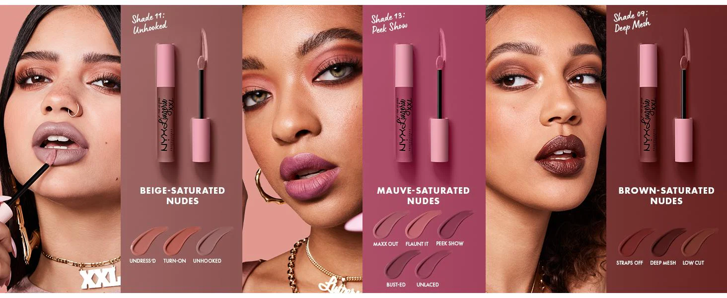 NYX Professional Makeup Lip Lingerie XXL Smooth Matte Liquid Lipstick - 16hr Longwear - Image 14