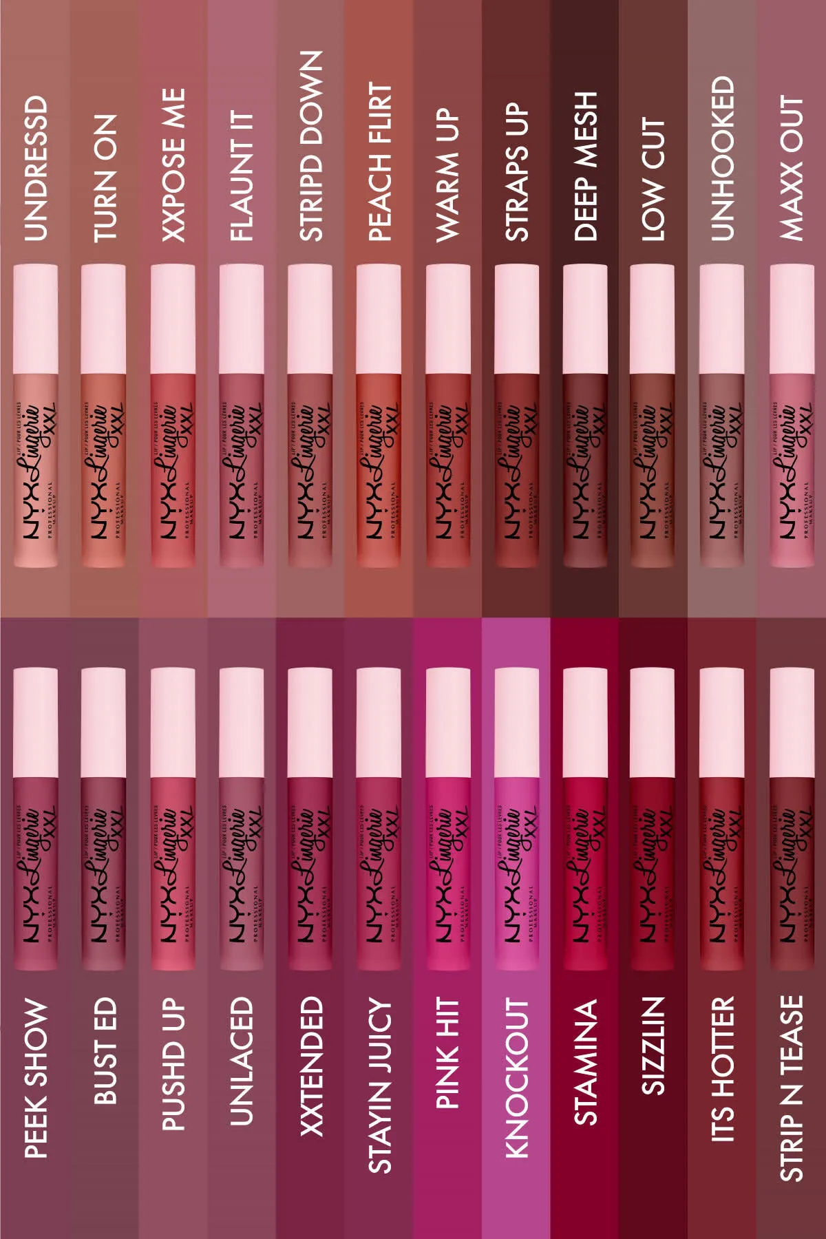 NYX Professional Makeup Lip Lingerie XXL Smooth Matte Liquid Lipstick - 16hr Longwear - Image 22