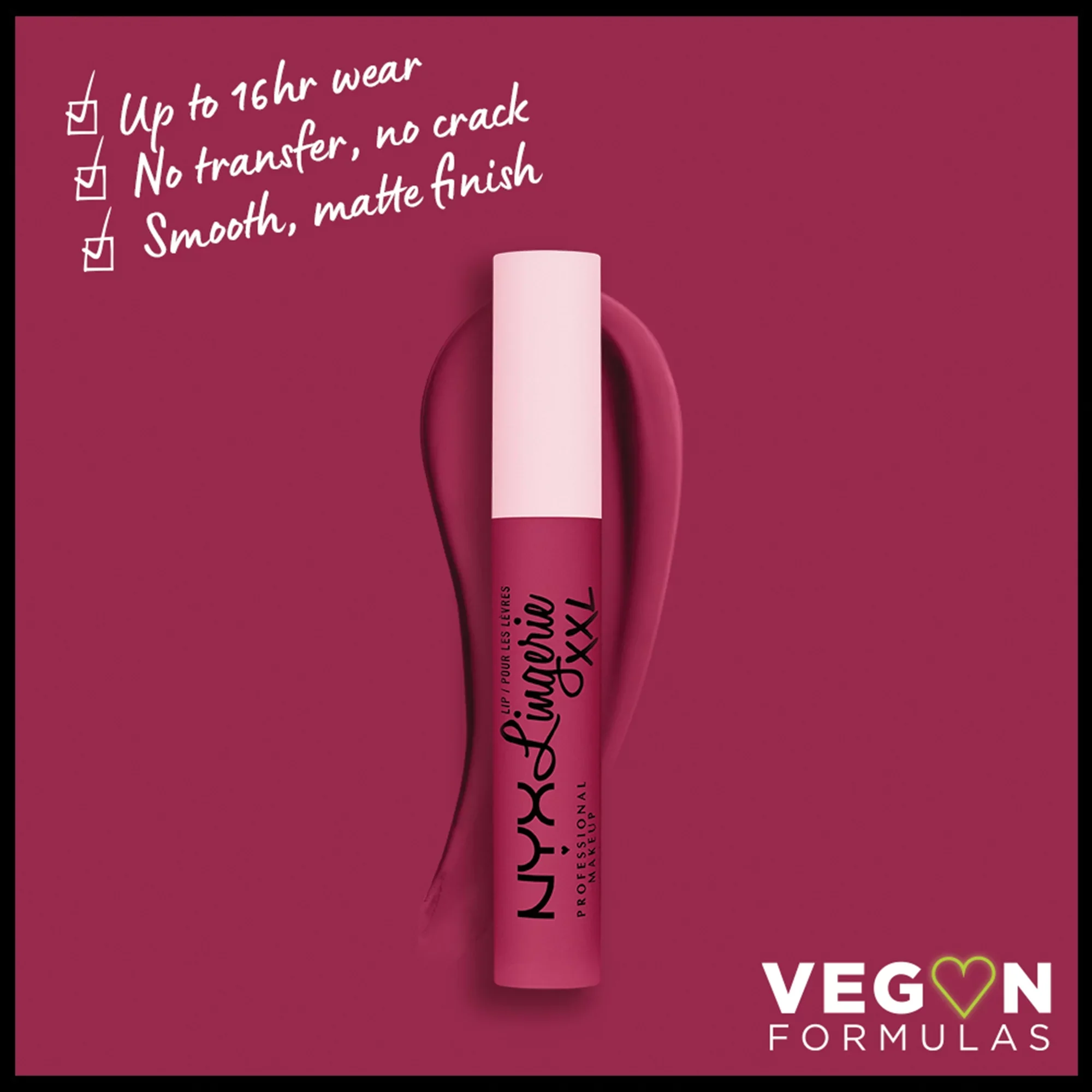 NYX Professional Makeup Lip Lingerie XXL Smooth Matte Liquid Lipstick - 16hr Longwear - Image 24