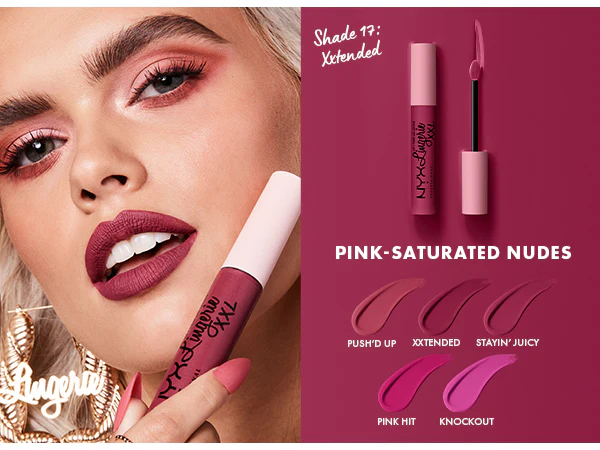 NYX Professional Makeup Lip Lingerie XXL Smooth Matte Liquid Lipstick - 16hr Longwear - Image 26