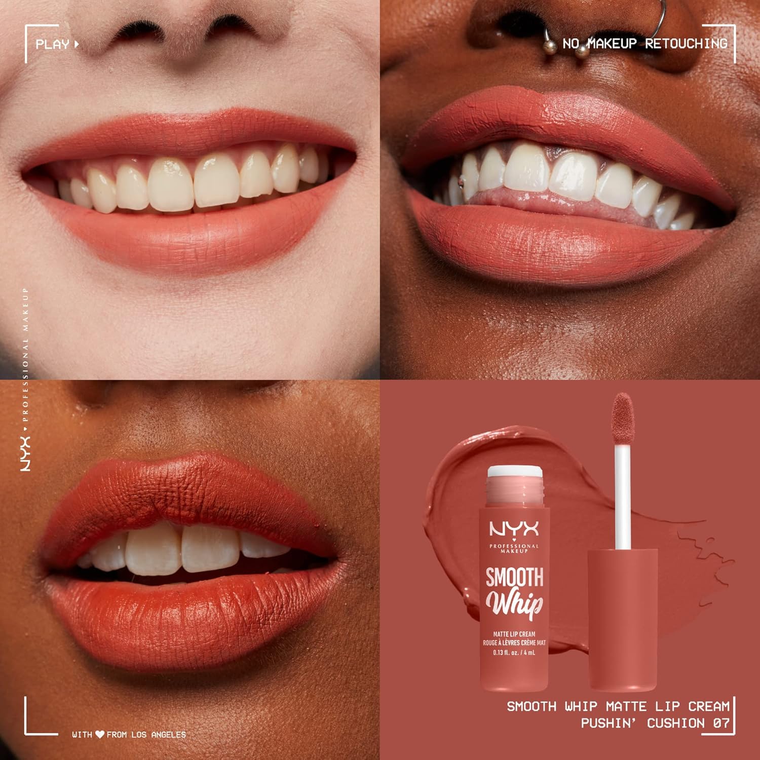 NYX Smooth Whip - Crema de labios mate, larga duración, hidratante, lápiz labial líquido - Image 15