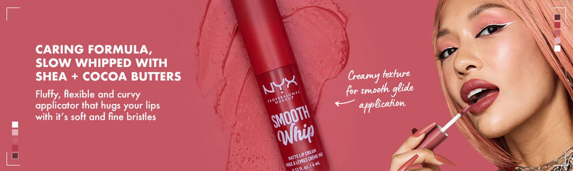 NYX Smooth Whip - Crema de labios mate, larga duración, hidratante, lápiz labial líquido - Image 4