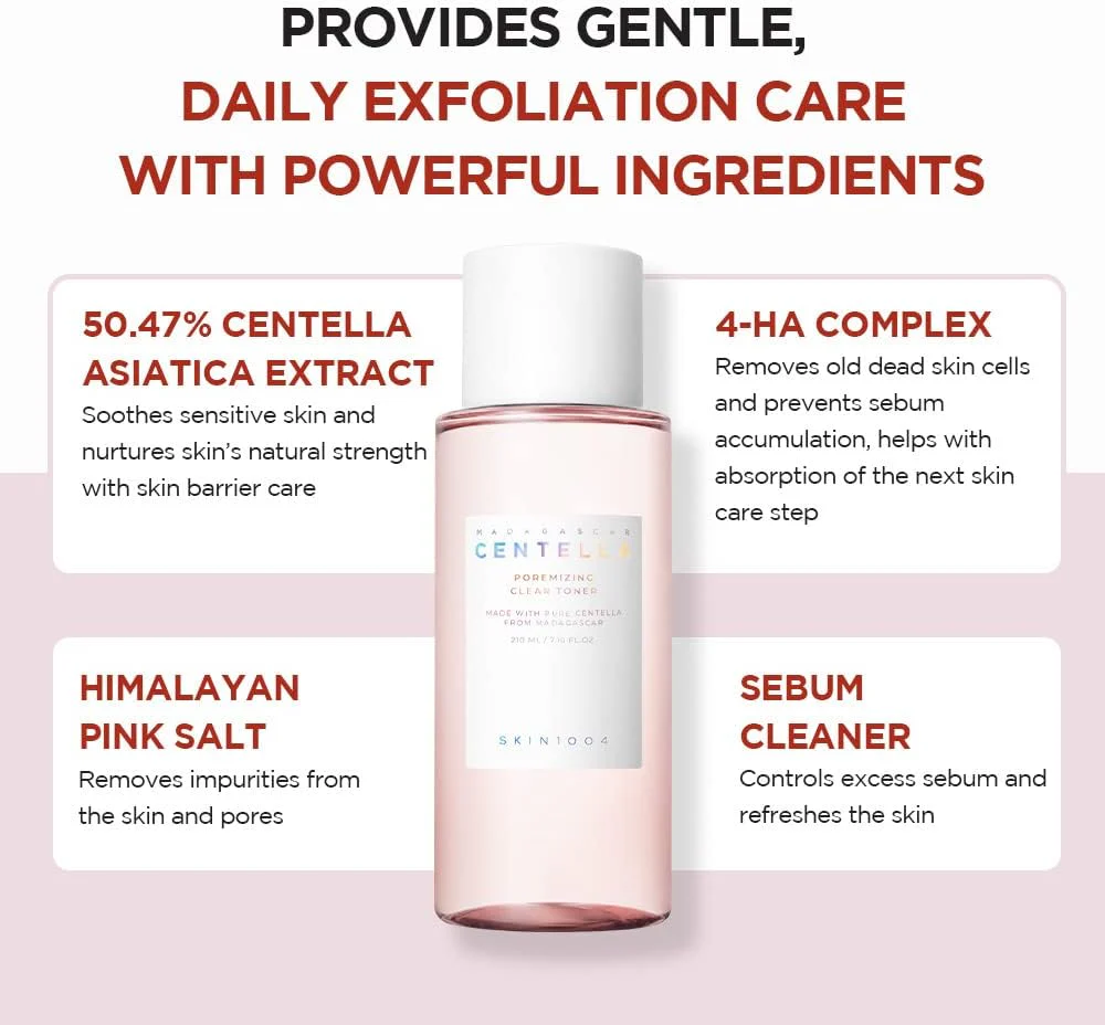 Skin1004 Centella Poremizing Tónico exfoliante y regulador del sebo 210ml - Image 6