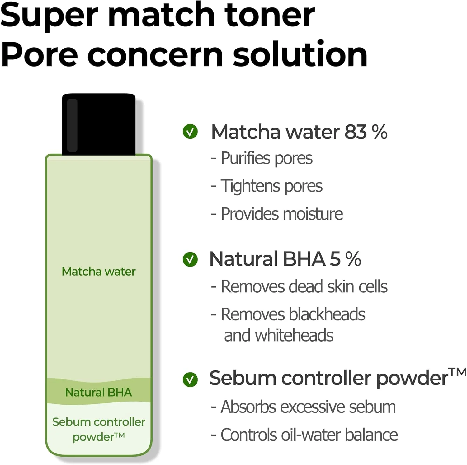 Some by mi Super Matcha Pore Tightening Toner 150ml - Image 5