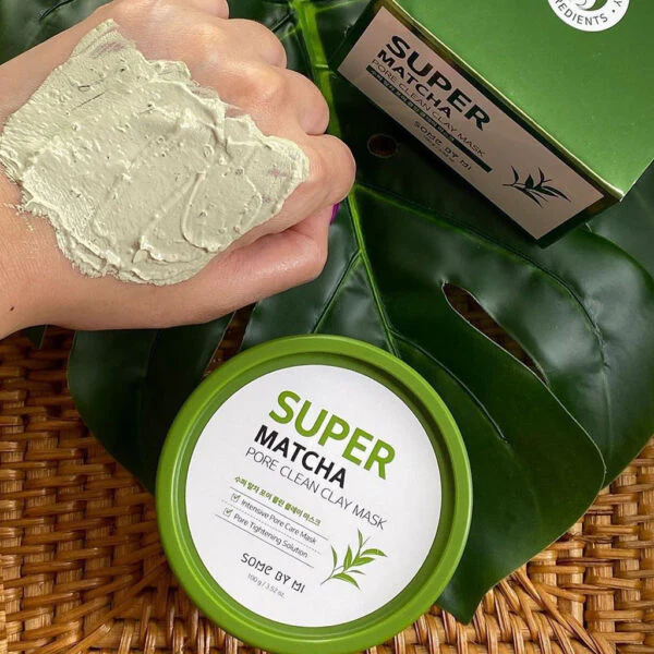 SOMEBYMI Super Matcha Pore Clean Clay Mask-Mascarilla facial para poros 100ml - Image 10