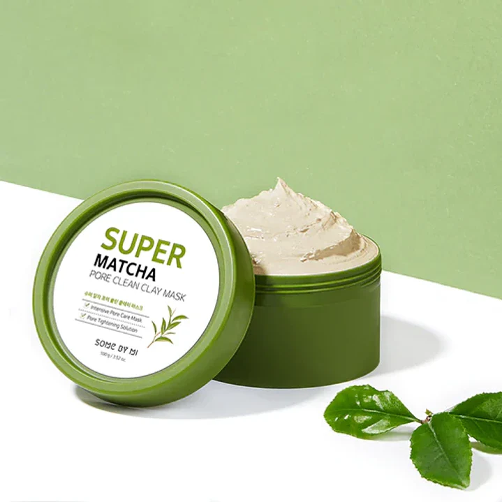 SOMEBYMI Super Matcha Pore Clean Clay Mask-Mascarilla facial para poros 100ml - Image 12
