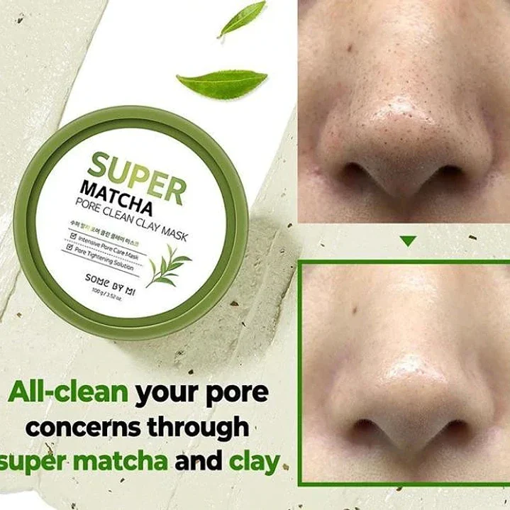 SOMEBYMI Super Matcha Pore Clean Clay Mask-Mascarilla facial para poros 100ml - Image 14