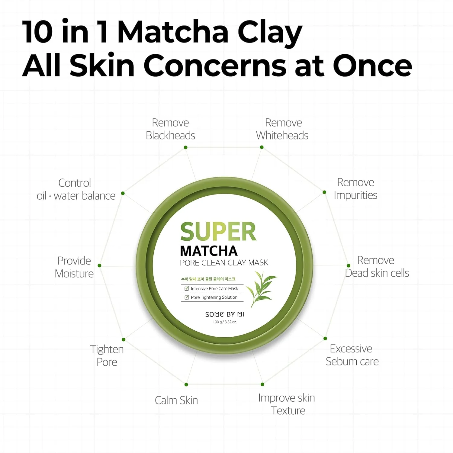 SOMEBYMI Super Matcha Pore Clean Clay Mask-Mascarilla facial para poros 100ml - Image 9