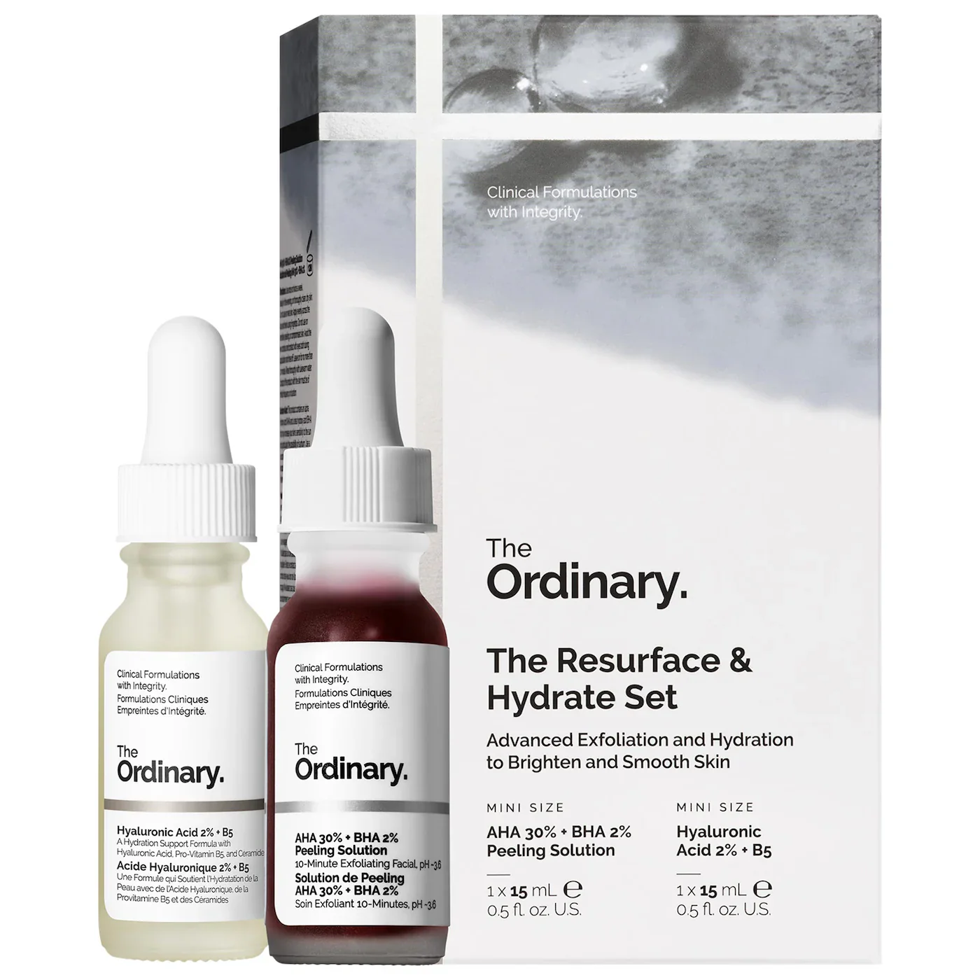 The Ordinary  The Resurface & Hydrate Set with Hyaluronic Acid Serum + AHA - Image 4
