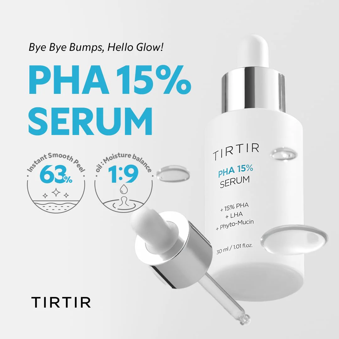 TIRTIR PHA - Suero exfoliante al 15% - Peeling hidratante Fórmula suave de PHA y LHA para pieles sensibles - Image 6