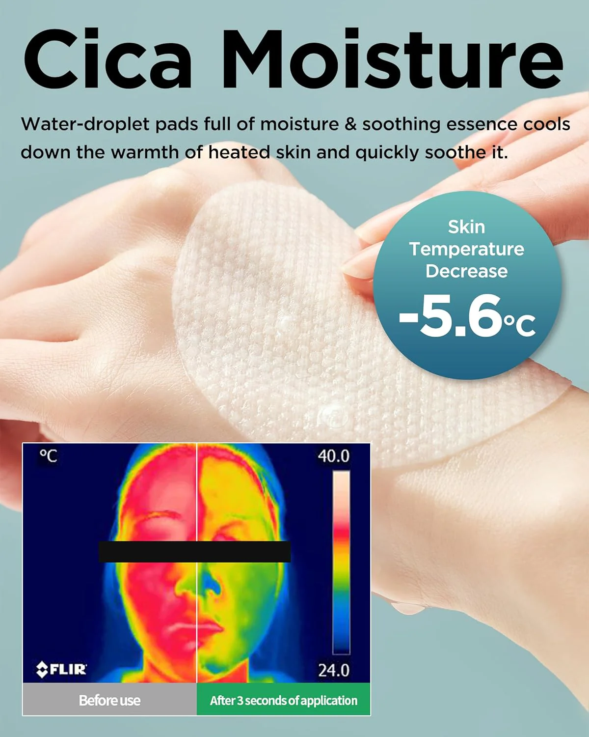 Tocobo CICA Calming Aqua Toner Pad 60pads - Image 8